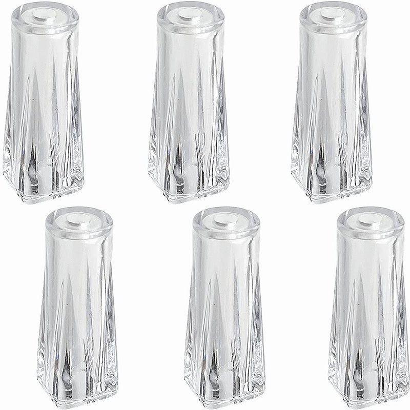 Cutelec Pull Cord Tassel 6pcs Clear Plastic for Blinds Pull Cords, Roman Shades Curtain Crafts - Image 1